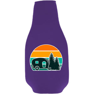 Retro Camper Beer Bottle Coolie