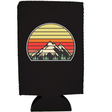 Load image into Gallery viewer, Retro Mountains 16 oz. Can Coolie
