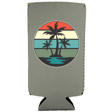 Load image into Gallery viewer, Retro Palm Trees Slim Can Coolie
