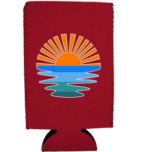 Retro Sunset 16 oz. Can Coolie