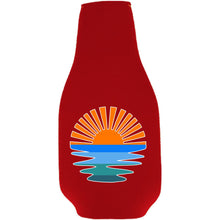 Load image into Gallery viewer, Retro Sunset Beer Bottle Coolie
