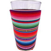 Load image into Gallery viewer, serape pattern koozie with multi-color design 
