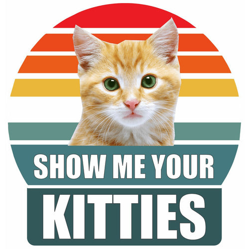 show me your kitties sticker design
