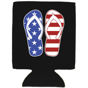 Stars and Stripes Flip Flop Can Coolie