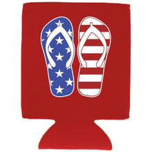 Load image into Gallery viewer, Stars and Stripes Flip Flop Can Coolie

