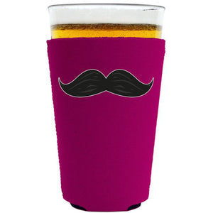 Thick Mustache Pint Glass Coolie