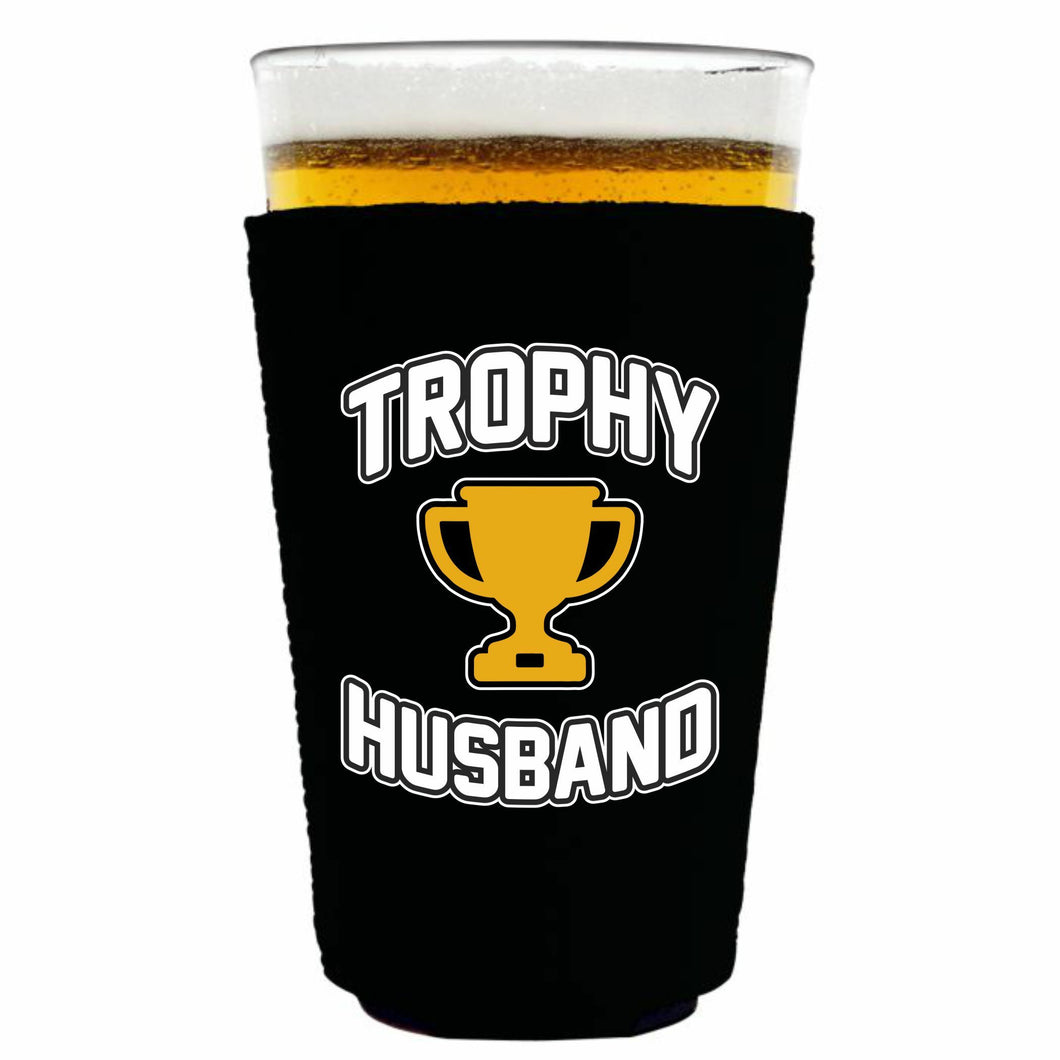 Trophy Husband Pint Glass Coolie